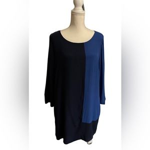 J. Crew Silk Color Block Tunic Dress